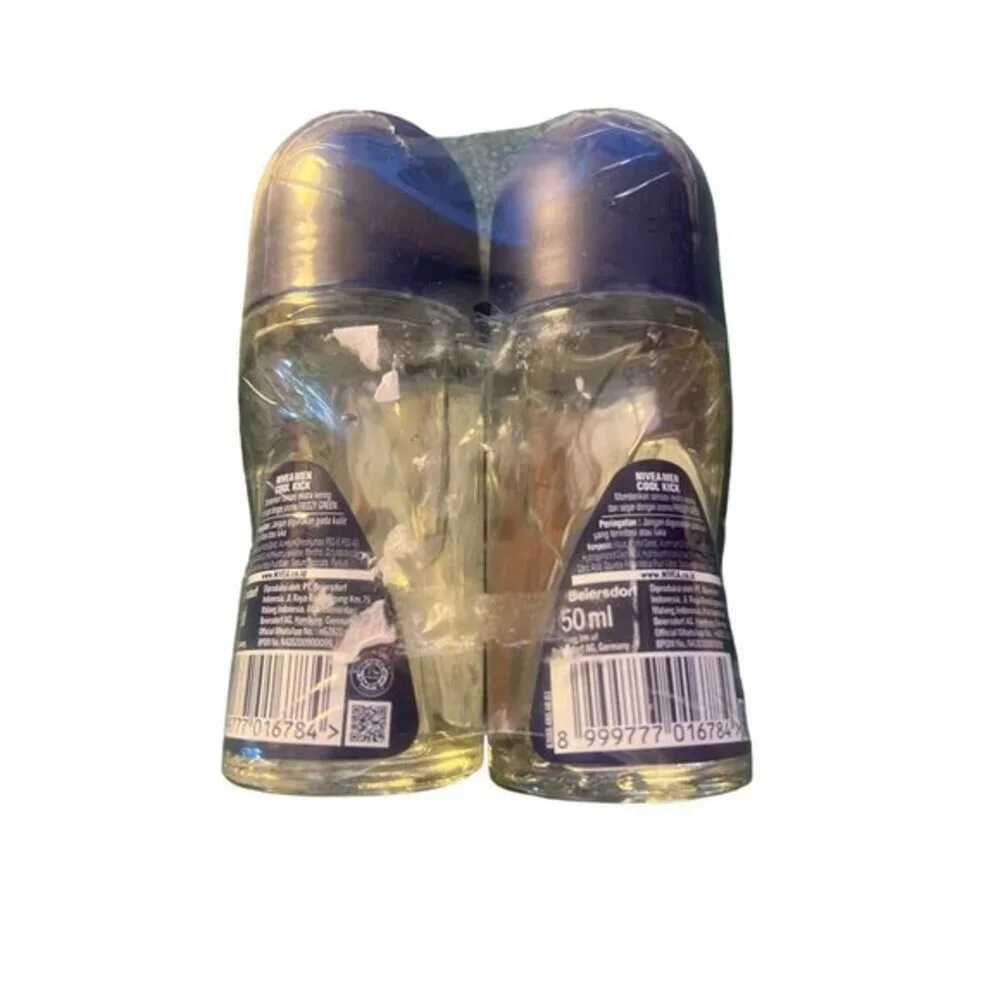 Nivea Men Cool Kick Extra Dry Deodorant 48 Jam Freezy Green 50ml‎ 2-Pack